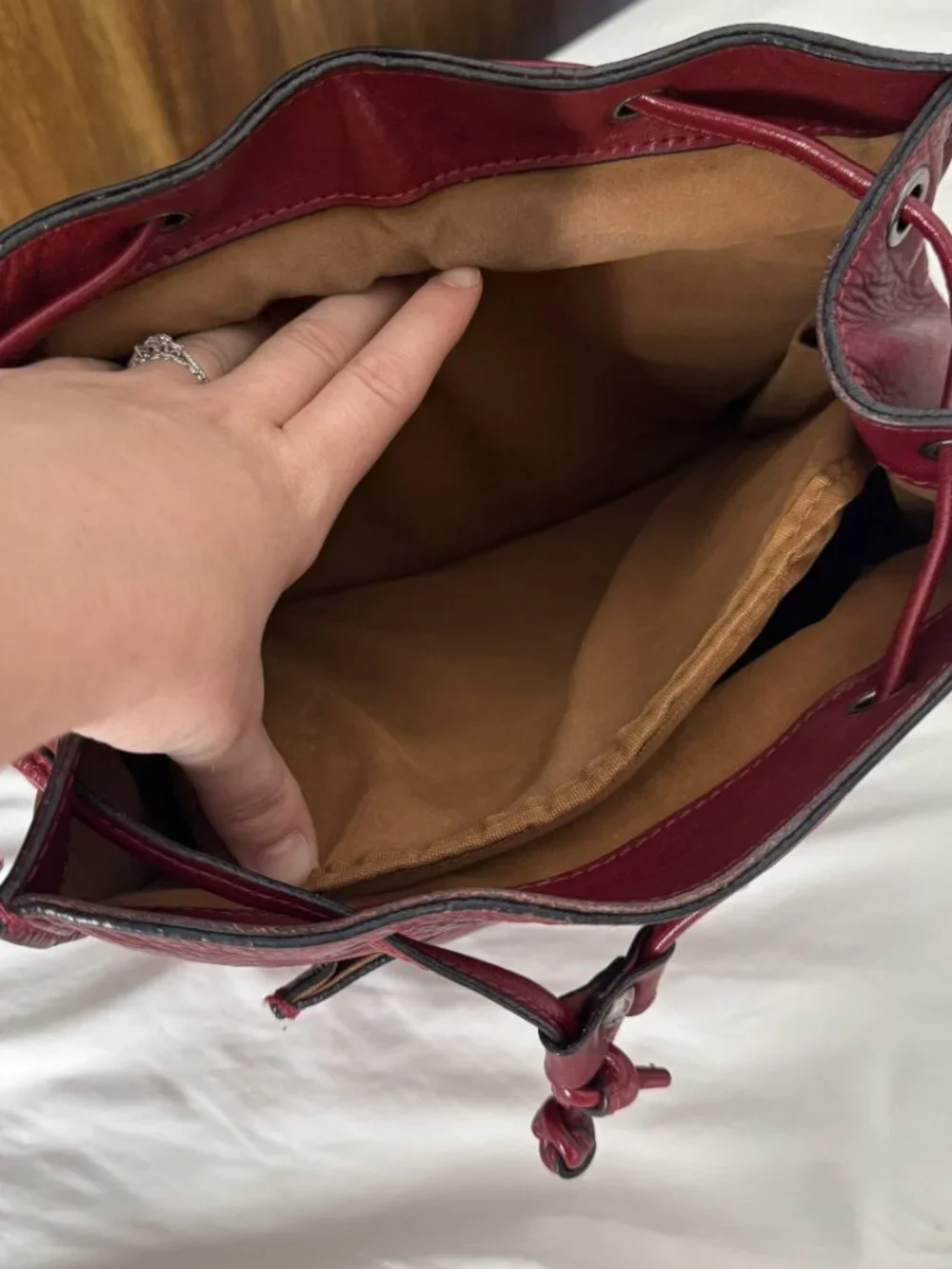 Patricia Nash Renaissance Coin Jovanna Backpack Burgundy